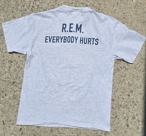 90s REM Everybody Hurts Tour Band Shirt Large Rare S 1990s vintage concert t-shirt, vintage, size L, single stitch, B+ condition
