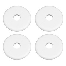 Pack Of 4 Split Design Pipe Cover Caps Adhesive Backing Wall Protectors Plastic