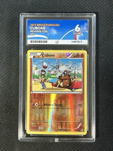 Cubone 77/162 ACE graded card