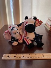 Original Collector RIGHTY LEFTY 2000 Elephant Donkey Mint Ty Beanie Baby Babies