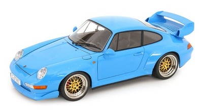 KK Scale 1:12 PORSCHE 911 (993) GT2 BBS RIMS RIVIERA BLUE 1996 - KKDC120283B