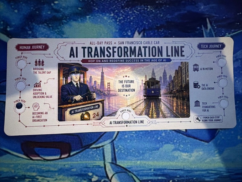 Al Transformation Line San Francisco Tech Event Promo Pass Collectible (used)