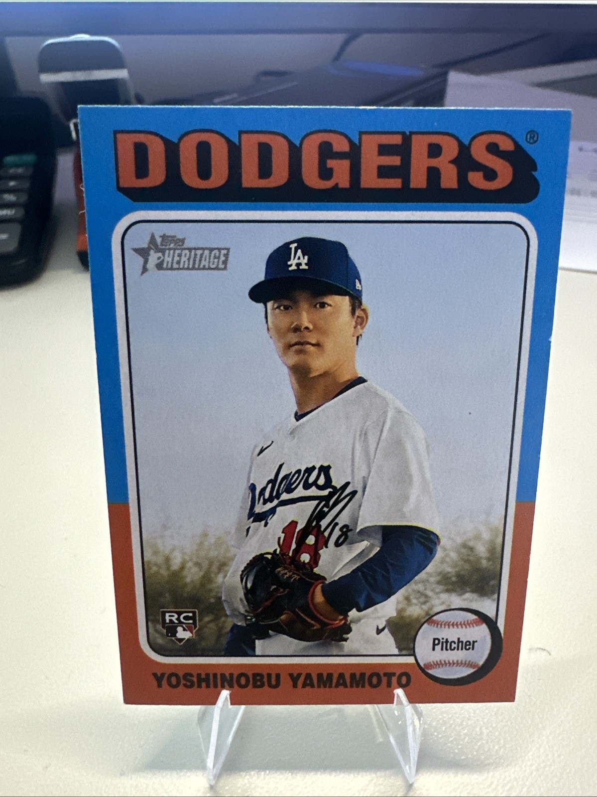 2024 Topps Heritage High Number - Yoshinobu Yamamoto #553 (RC)