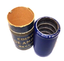 EDISON PHONOGRAPH 4 MINUTE CYLINDER RECORD #2090 , " BELLS OF CHRISTMAS "