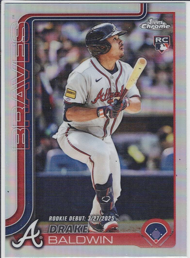 2025 Topps Chrome Update #USC88 Drake Baldwin Refractors RC Atlanta Braves