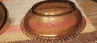 Indiana Glass Vintage HEN-ON-A-NEST Amber Chicken With Beaded Basket 7 X 5 In — photo 9