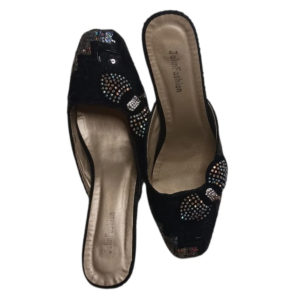 John Fashion Fancy Women's Evening Shoes Rhinestones & Sequines. 11 - Image 4 of 4