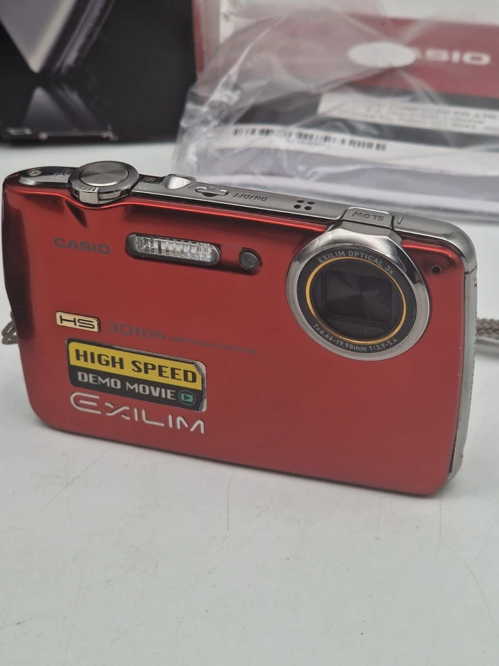 ⚡Casio Exilim EX-FS10 Digitalkamera OVP+ Zubehörpaket Akku Netzteil Tasche ⚡ - Bild 3 von 4