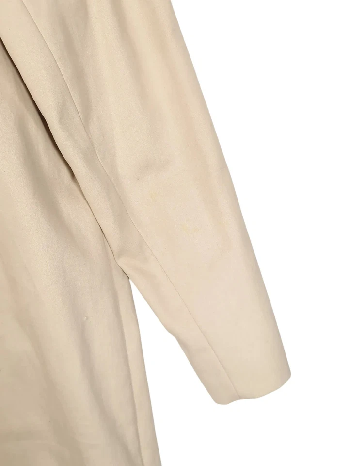 Abrigo Y2K Burberry London Talla 44 Grande Gran Tamaño Beige Hecho en Inglaterra Foto 4 de 4