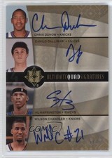 2008 Ultimate Collection /8 Chris Duhon Danilo Gallinari Al Harrington Auto 7n6
