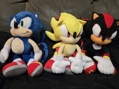 Brand new 3 Sonic The Hedgehog Plush Backpacks. Brand New