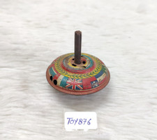 1930s Vintage Colourful Spinning Toy Top Tin Japan Decorative Kids Props TOY876