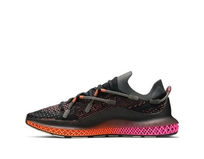 New Men's Adidas 4D FUSIO Primeknit Black Grey Orange Pink  FZ2414 Mens Size 9.5