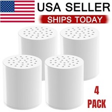 4 Pack 20 Stage Shower Filter Replacement Cartridge Shower Filter for Hard Water