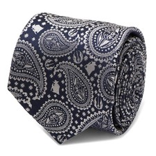 Star Wars Yoda Navy Paisley Tie