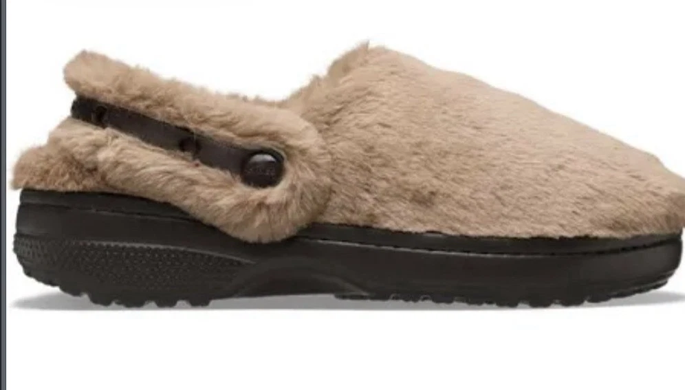 Crocs Lined Clog Shoes Men’s Size 12 Brown Faux Fur Slip On Comfort Warm Casual Crocs Classic Lined Shorty - Sepia | Slippers | Huckberry main image 4