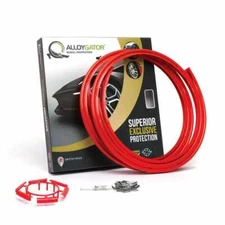 AlloyGator K4RDEXC EXCLUSIVE Series Wheel Lip Protectors-Set of 4 Red