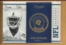 T.Y. Hilton RC 2012 Prestige NFL Passport Rookie Card # 35 Colts Football