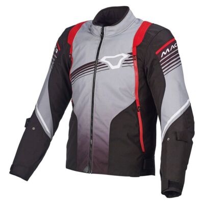 Macna Charger Motorcycle Textile Jacket- Black / Grey