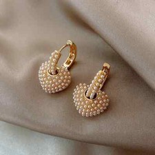 Dazzling Heart-Shaped Drop Earrings Valentine's Day Gift