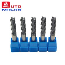 LOT OF 5PCS 4 Flute 3/8" x 1-1/4" x 3" Solid Carbide End Mill - AlTiN Coated NEW