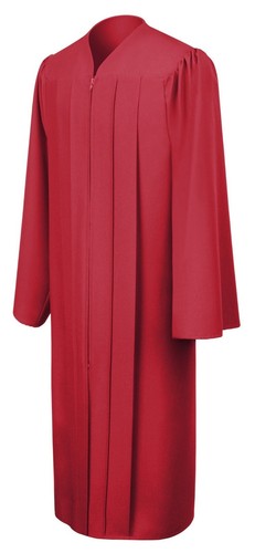 Matte Red Choir Robe - Picture 1 of 5
