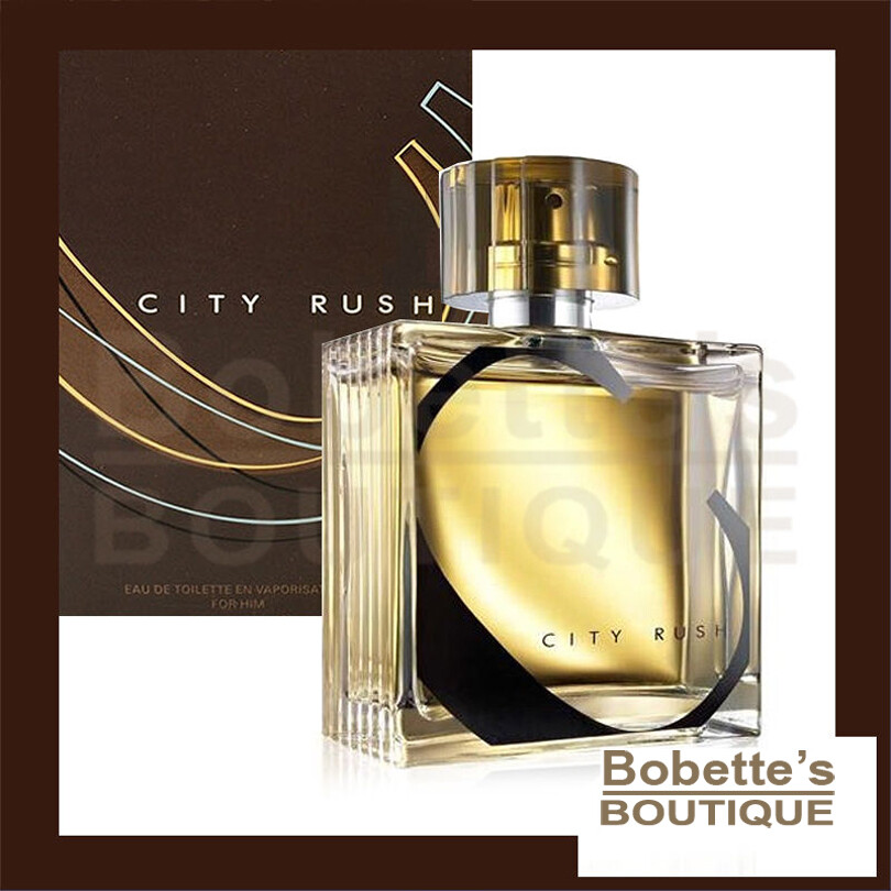 Eau de toilette homme boisée City Rush Avon vaporisateur spray 75 ml