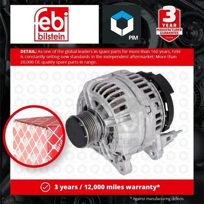 Alternator fits SKODA FABIA 542, 545 1.6D 10 to 14 03L903023F 03L903023FX Febi