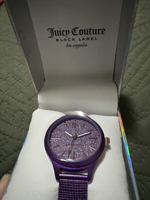 Juicy Couture Purple Metal Band Watch - NIB | eBay display picture 1