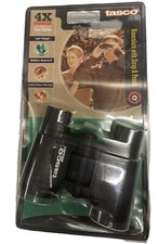 TASCO 4X POWER 30MM OBJECTIVE BINOCULARS POUCH CASE BIRD WATCHING RUBBER EYECUPS