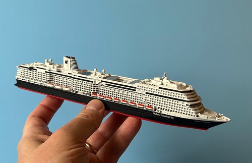 MODELL Kreuzfahrtschiff Souvenir PLUS NIEUW STATENDAM Holland Amerika 1/1250 SCHERBAK