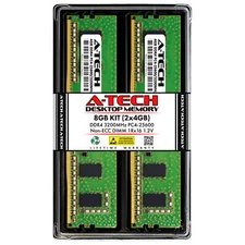 8GB Kit 2x 4GB DDR4-3200 DIMM Crucial CT2K4G4DFS632A Equivalent Memory RAM