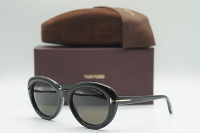 NEW TOM FORD TF 1009 01A BLACK GREY AUTHENTIC SUNGLASSES FRAMES 55-19