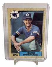1987 TOPPS BASEBALL CARD MARK HUISMANN #187 SEATTLE MARINERS FRESH GEM MINT