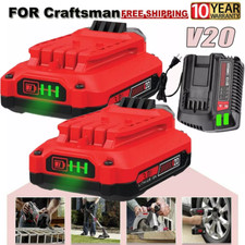 For Craftsman V20 20 Volt MAX Lithium Battery / Charger CMCB204 CMCB202 CMCB201