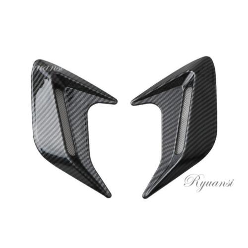 Carbon Fiber Car Side Wing Air Flow Fender Grill Intake Vent Trim Sticker 2PCS - Bild 12 von 12