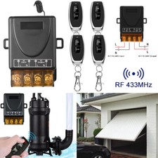 Universal 433Mhz Remote Control Wireless Switch AC 120V 24V 72V 30A Remote Relay