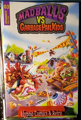 MADBALLS VS GARBAGE PAIL KIDS #3 SET OF 3 GPK VARIANTS