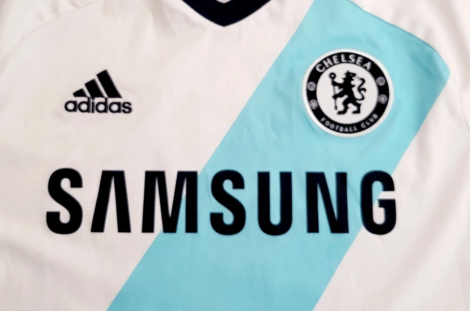 Camiseta Adidas de fútbol visitante Chelsea 2012-2013 manga larga #10 Mata talla mediana Foto 4 de 4