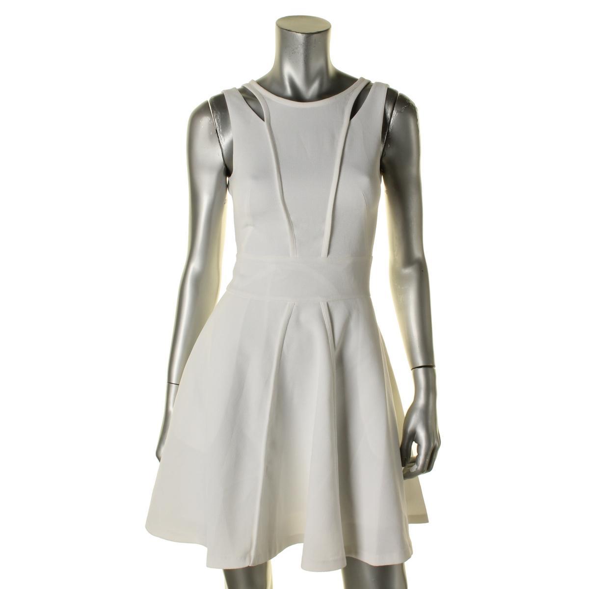 armani exchange fit and flare dress NWT $150!! Armani Exchange A|X Fit Flare Studded Dress Black S 4