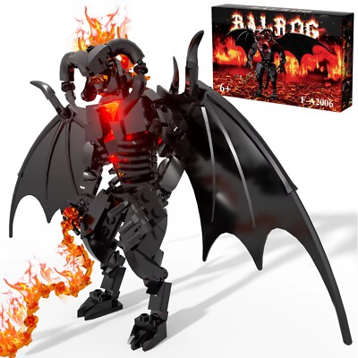 Lord Of The Rings Balrog 222pcs Building Block Set - MOC F-A2006 - No Box