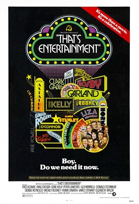 That's Entertainment movie poster : 11'' x 17'' : Fred Astaire, Gene Kelly - 1974