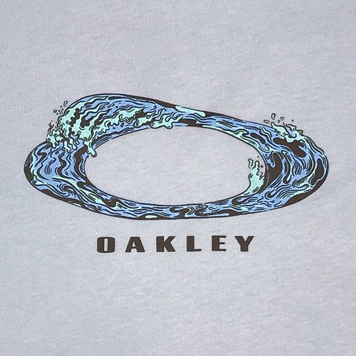 Oakley Regular Fit Men’s Summer Beach Wear Men’s Light Blue Surf Shirt Size XXL - Picture 3 of 9