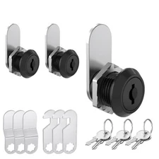 3 Pack Cabinet Locks with Key 5/8" Mailbox Lock Keyed Alike Keyed Locks for C...