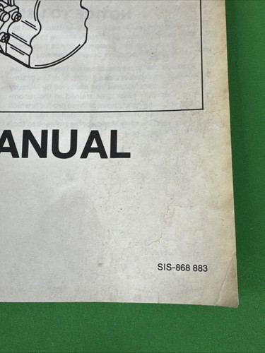 oem Service Manual For Mando Alternator Part Number - SIS-868 883 - Picture 2 of 4