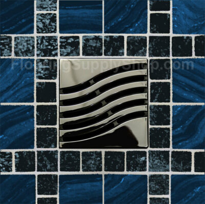 Ebbe Unique Series Square Shower Drain Tsunami Full kit Grate and Body 
