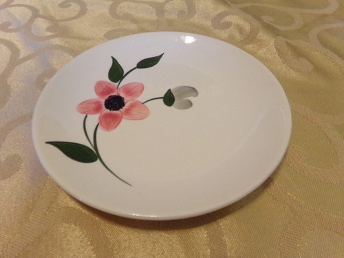 4 Blue Ridge Southern Potteries Pinkie Blume Brot Beilagen Teller 6 1/4" Sehr guter Zustand - Bild 2 von 3