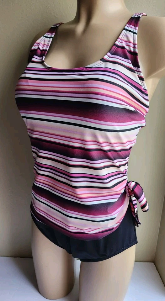 Купальник цельный Gabar цветной в полоску размер 16 - Изображение 3 из 4