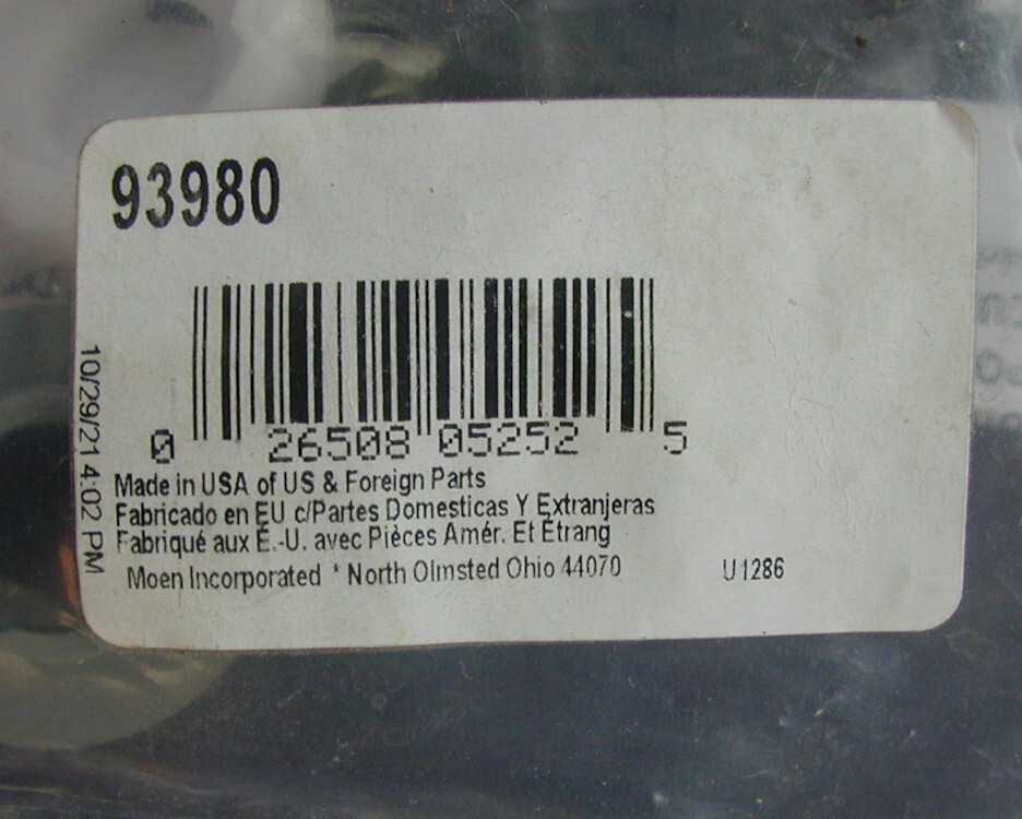 Moen Repair Kits Single Handle Kitchen Faucet 93980 Handle 92451