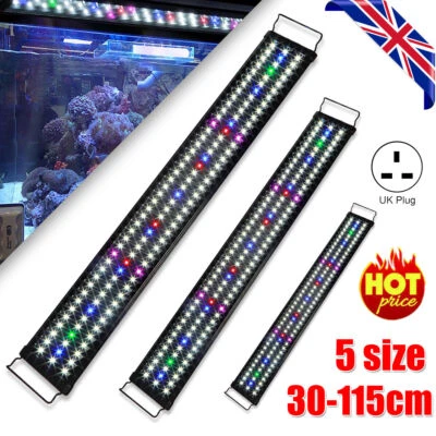 UK Aquarium Fish Tank LED Light Over-Head Full Spectrum Plant Lighting Lamp